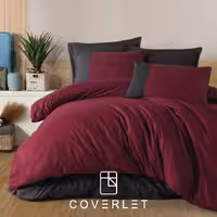 روتختی ساده زرشکی و مشکی کاوری مدل Pure