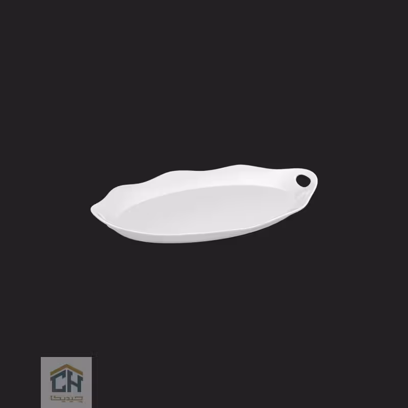 دیس سرامیکی بیضی گلدکیش طرح الگانت مدل G7608