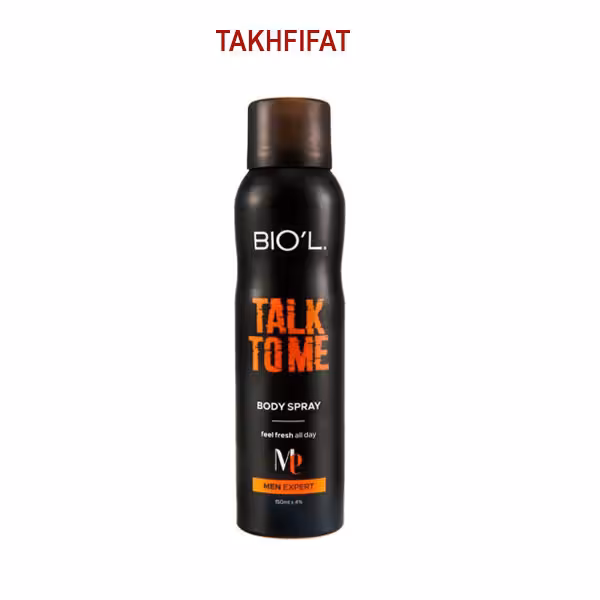 اسپری بدن مردانه مدل Talk To Me حجم 150میل بیول ( Biol Body Spray Talk To Me For Men 150ml )