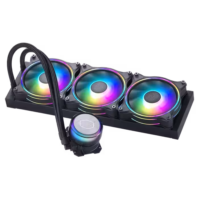 فن CPU کولر مستر مدل MasterLiquid ML360 Vivid ARGB Black | آی تی هوم