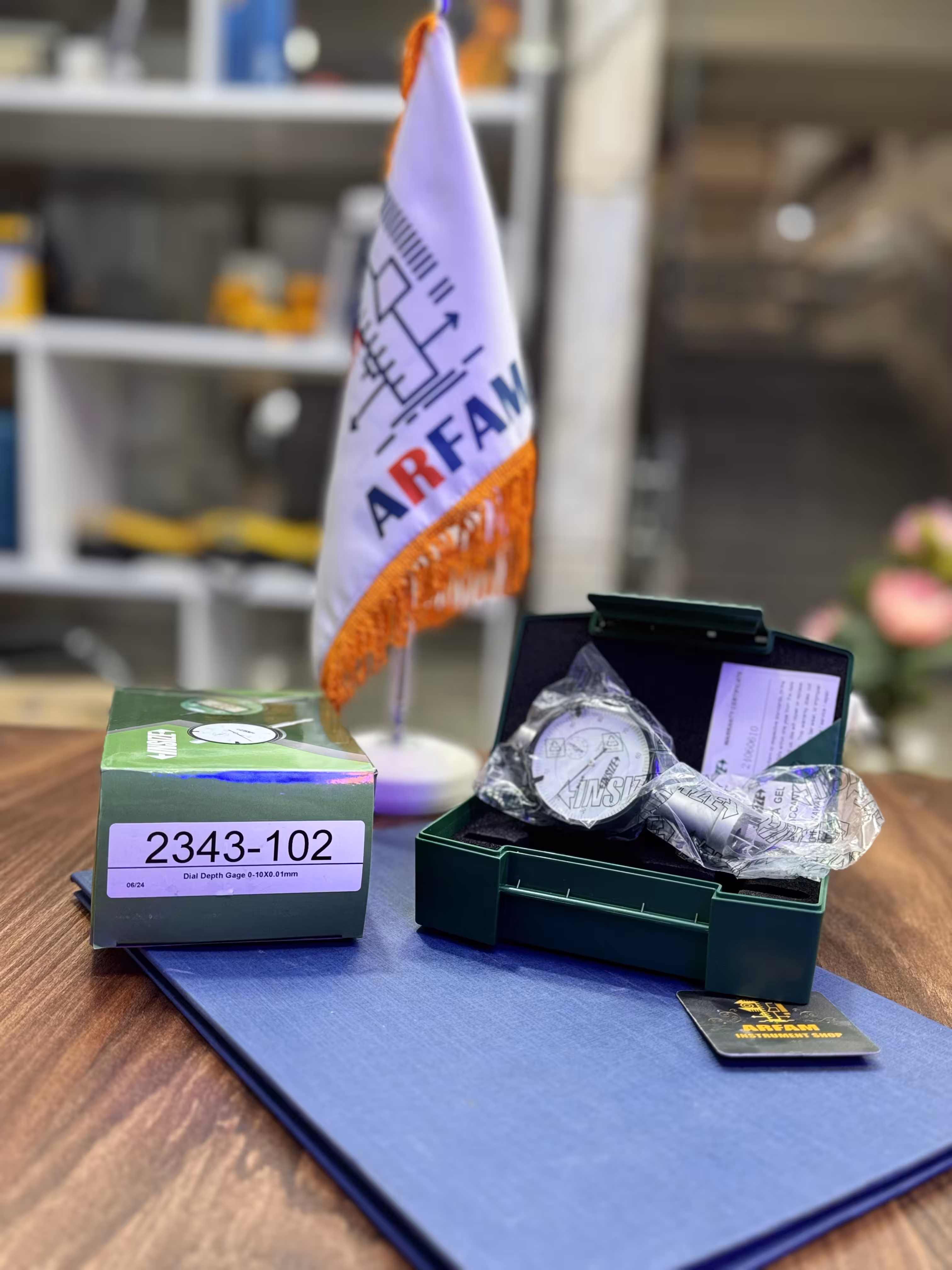 عمق سنج ساعتی اینسایز 10 میلی متر سوزنی مدل 102-2343