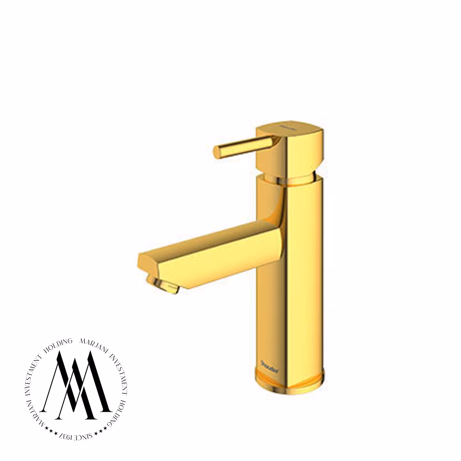 شیر روشویی شودر مدل یونیک پایه کوتاه (طلا)