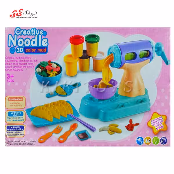 ست خمیر بازی چرخ گوشت اسباب بازی Creative Noodle