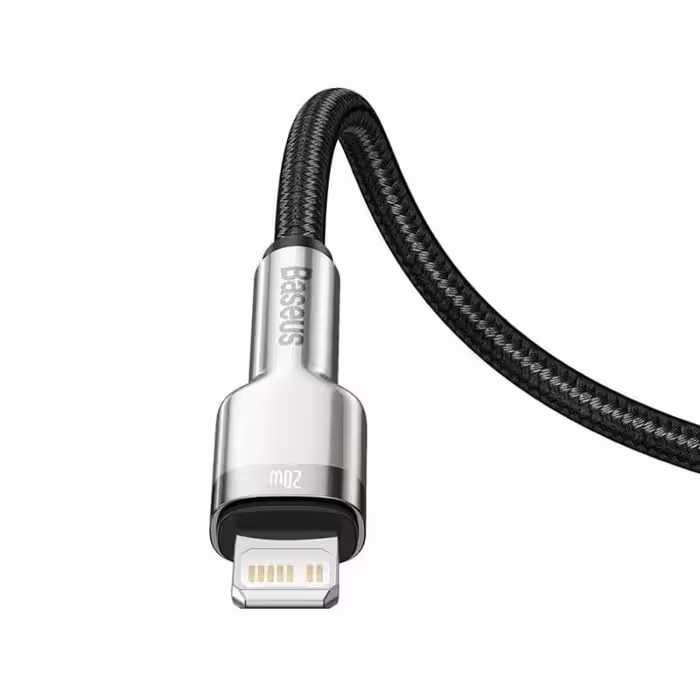 کابل usb به لایتنینگ برند بیسوس مدل متال 20 وات 2متری