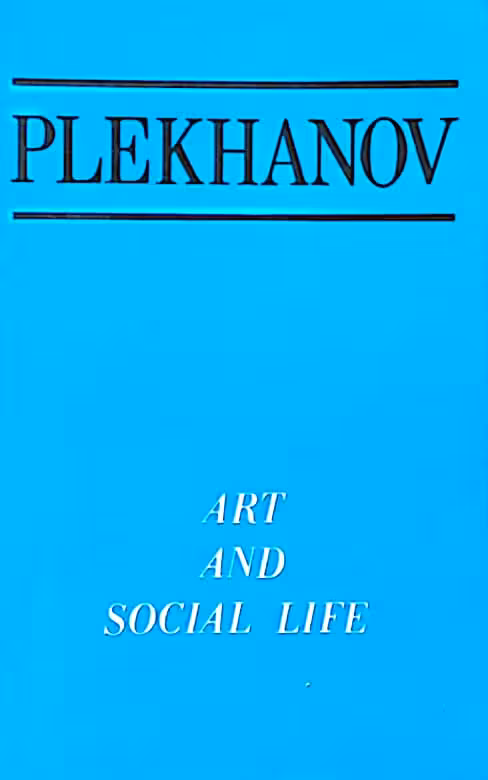Art and Social Life | Georgi Plekhanov