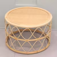 میز وسط از چوب راتان مدل Round