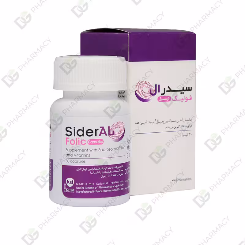 کپسول سیدرال فولیک دیجی فارماسی