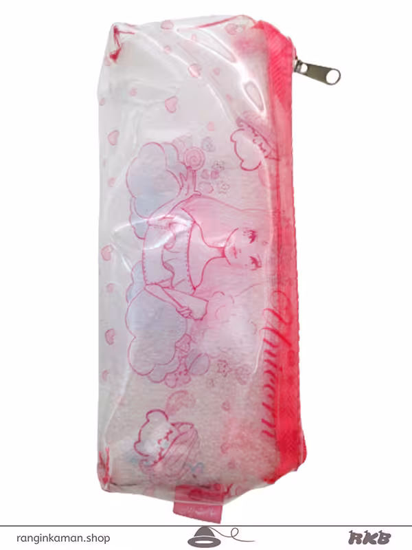 جامدادی تک زیپ شفاف