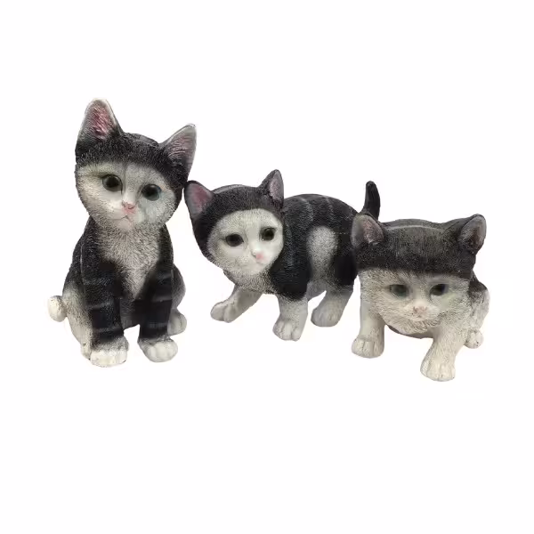 مجسمه مدل گربه مجموعه 3 عددی