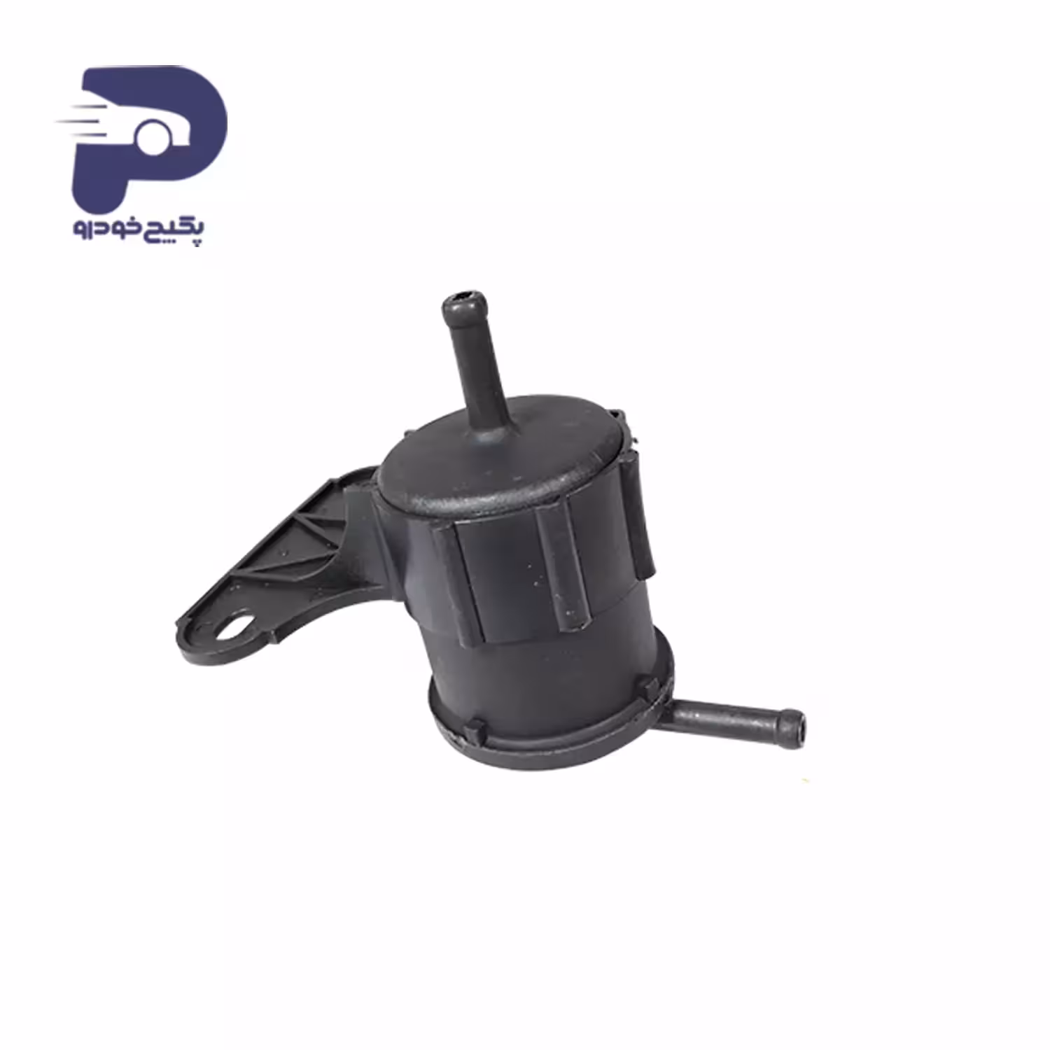 فیلتر بنزین پلیمری ( صافی بنزین ) سر کج با براکت پراید 504702 جی ای اس پی