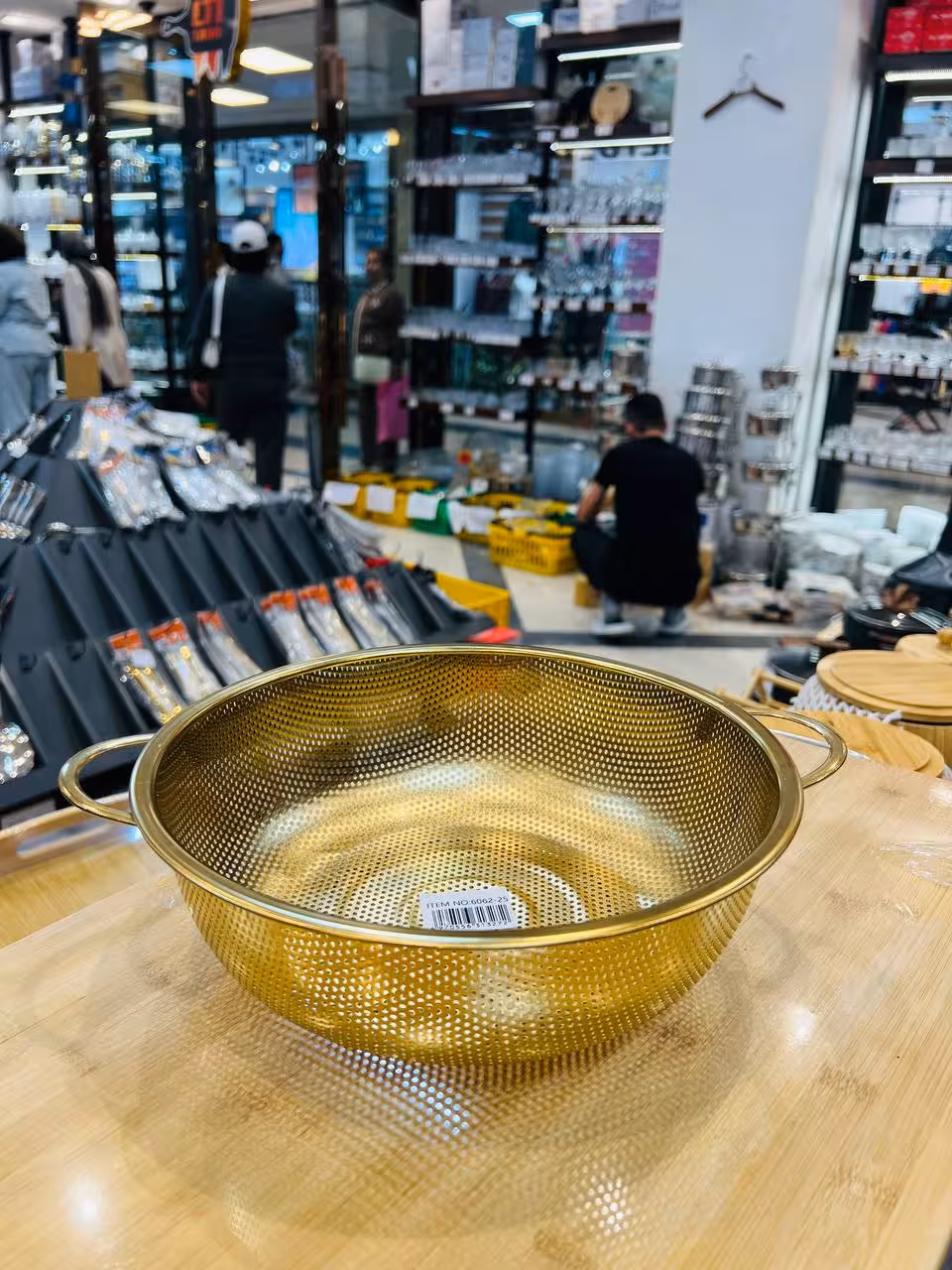 آبکش پانچ طلایی رنگ ثابت وارداتی 6062-25