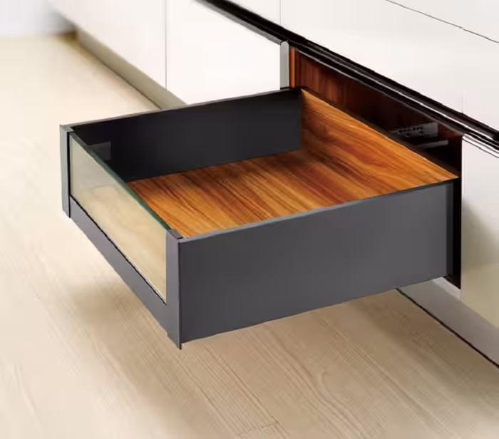 ریل بدنه دار اسلیم اینر 40 کیلوگرمی نوک مدادی با فرانت شیشه ارتفاع 193 میلیمترعمق 50 فانتونی کد B430