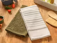 حوله آشپزخانه انگلیش هوم طرح Green بسته 2 عددی