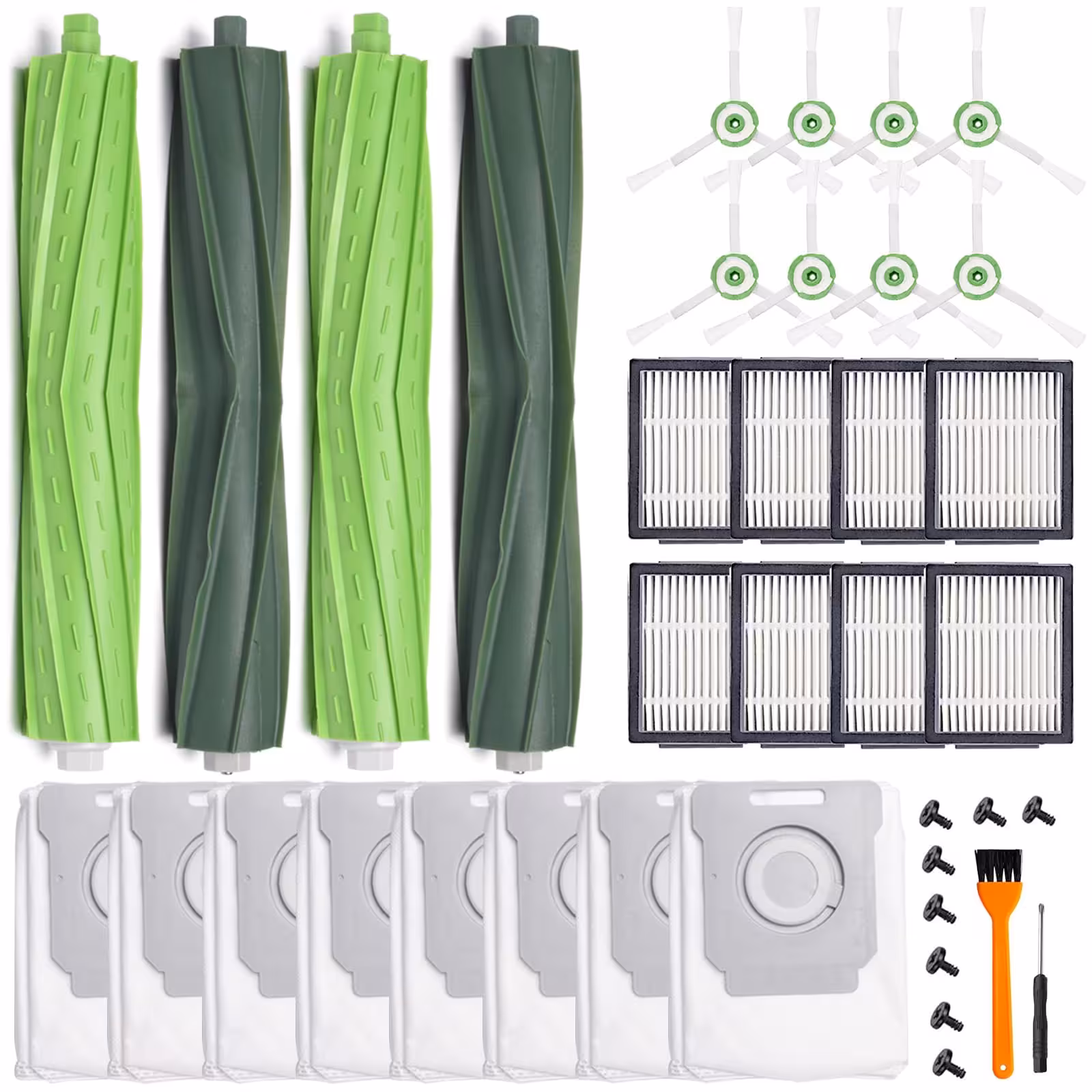 پک اکسسوری جارو رباتیک آی روبات مناسب مدل های iRobot Roomba i7 i7 i3 i3 i4 i4 i6 i6 i8 i8 j7 j7 /Plus E5 E6 E7 Robot Vacuum (ارسال 10 الی 15 روز کاری)