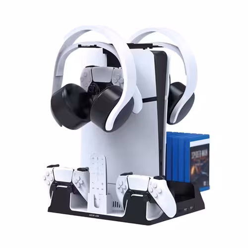 استند خنک کننده و شارژر PS5 برند گرین لاین مدل GNPS5CSTD
