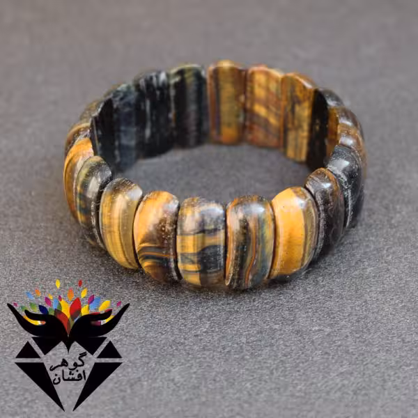 دستبند چشم ببر اصل درشت خوش نقش کد D_1827