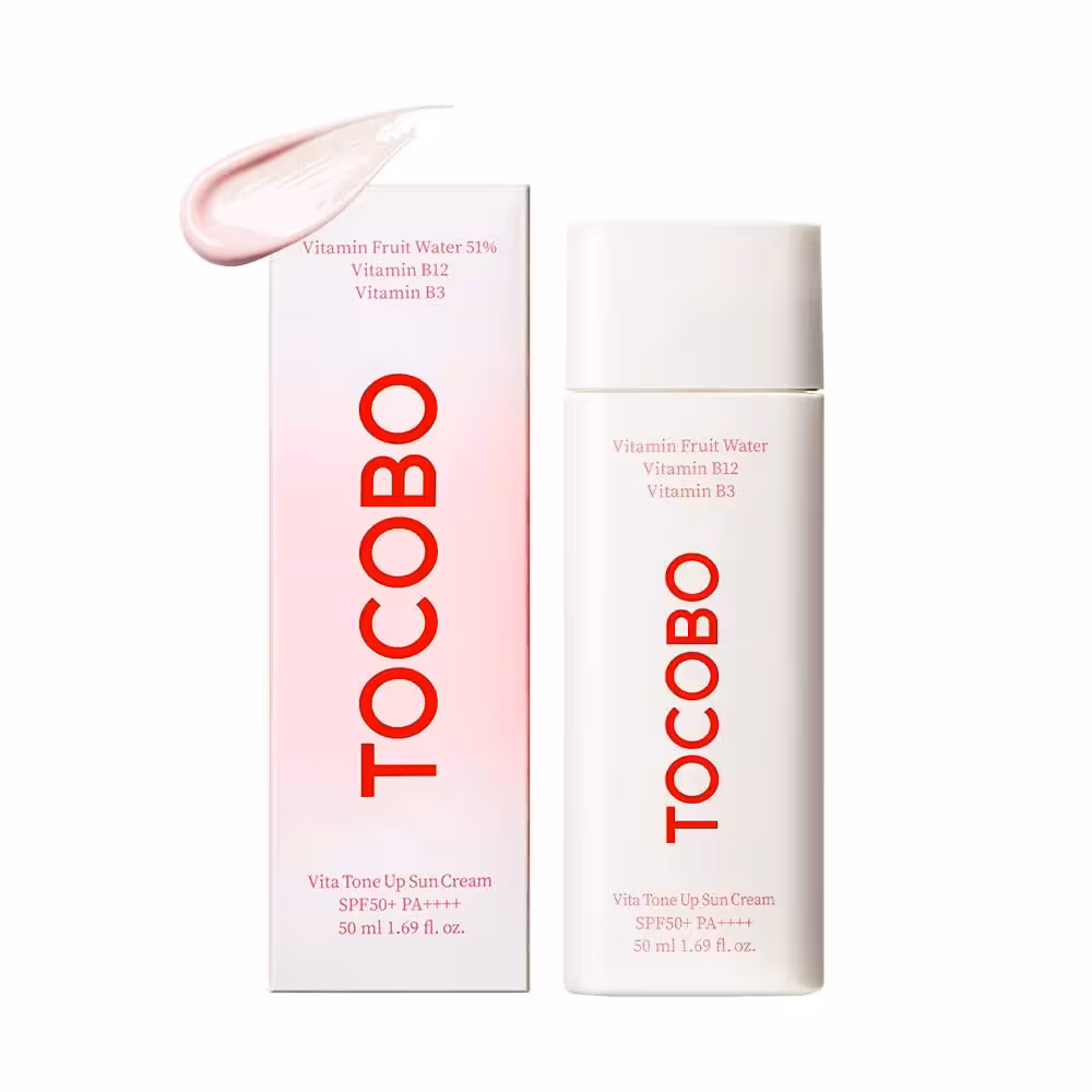کرم ضدآفتاب حاوی ضدچروک و ویتامینه توکوبو Tocobo Vita Tone Up Sun Cream SPF50  PA    _اورجینال