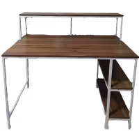 میز تحریر کتابخانه دار 60*120 پایه پروفیلی