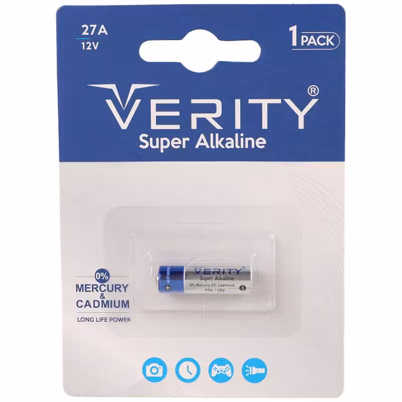 باتری ریموتی سوپر آلکالاین وریتی VERITY 27A کارتی