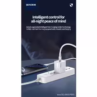 شارژر دیواری 25 وات سندم مدل A55 SUPERFAST به همراه کابل تبدیل USB-C