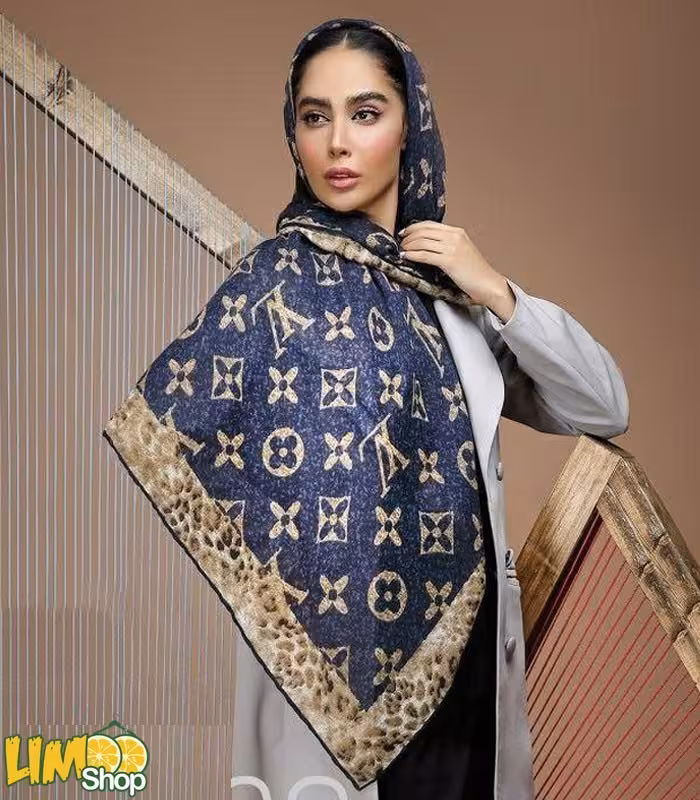 روسری لویی ویتون سرمه ای