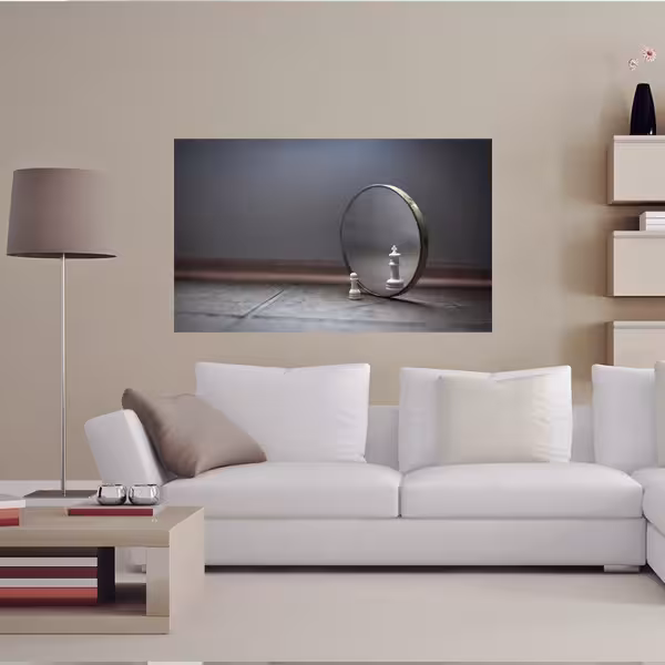 تابلو شاسی مدل mirror chess joke floor  کد 10278 | دنیای قاب