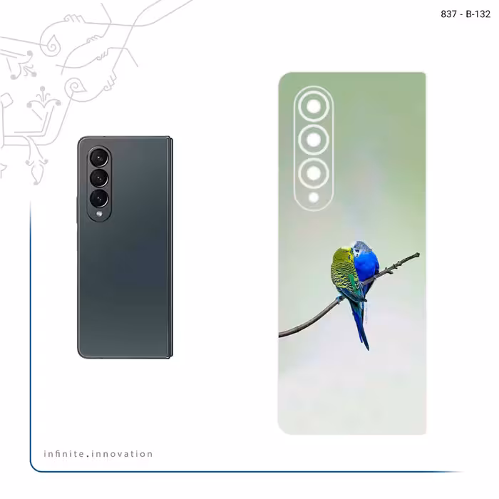 برچسب پوششی ماهوت مدل Lovebird مناسب برای گوشی موبایل سامسونگ Galaxy Z Fold4