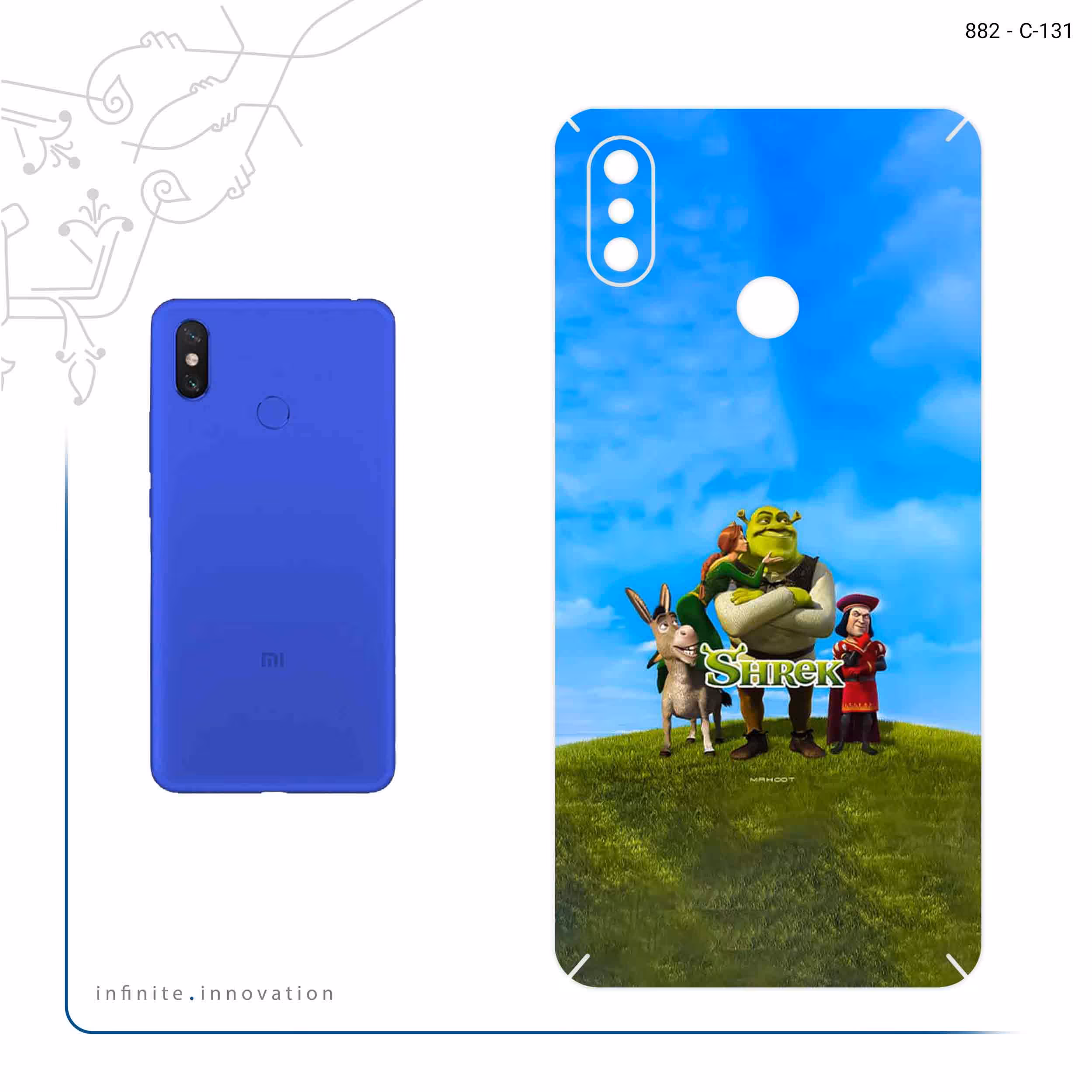 برچسب پوششی ماهوت مدل Shrek مناسب برای گوشی موبایل شیائومی Mi Max 3