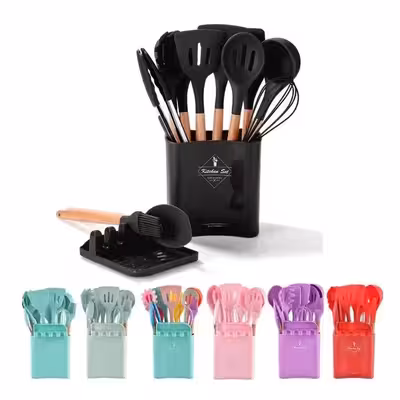 سرویس کفگیر و ملاقه 13 پارچه کیچن ست مدل UNT46