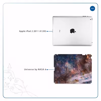 برچسب پوششی ماهوت مدل Universe-by-NASA-6 مناسب برای تبلت اپل iPad 2 2011 A1395