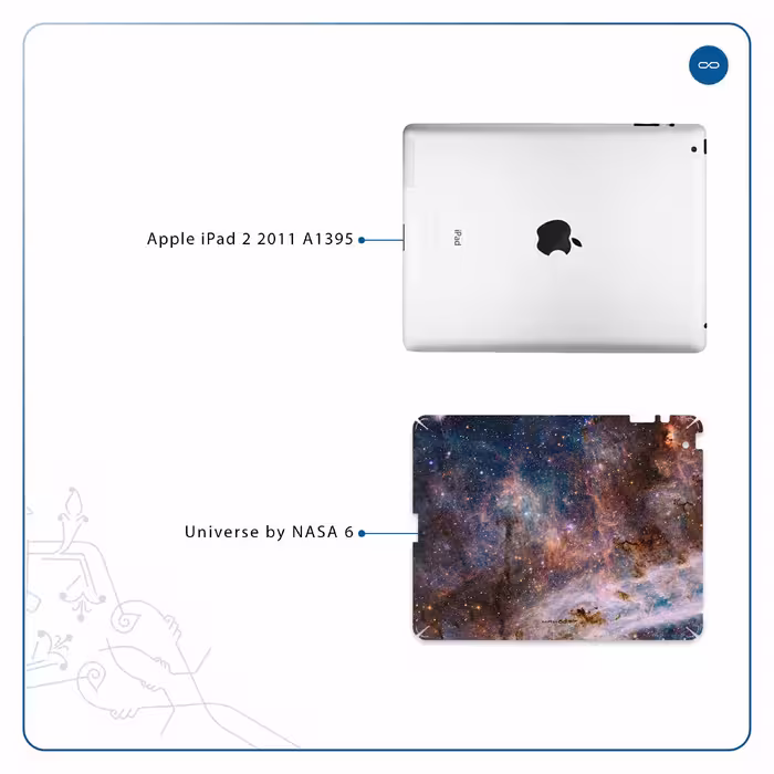 برچسب پوششی ماهوت مدل Universe-by-NASA-6 مناسب برای تبلت اپل iPad 2 2011 A1395