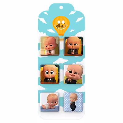 پیکسل خندالو مدل بچه رئیس کد 31B مجموعه 6 عددی