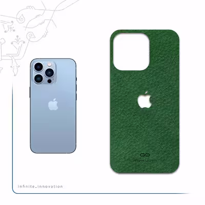 برچسب پوششی ماهوت مدل Green-Leather مناسب برای گوشی موبایل اپل iPhone 13 Pro Max