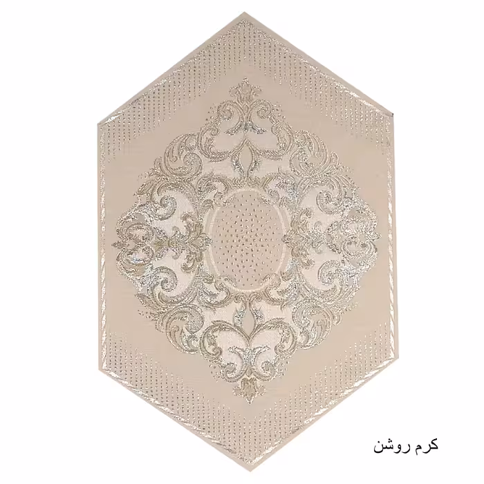 رومیزی مدل مخمل شاپسند مجموعه 6 عددی