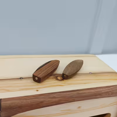 جای دستمال کاغذی مدل چوبی طرح تلوزیون قدیمی