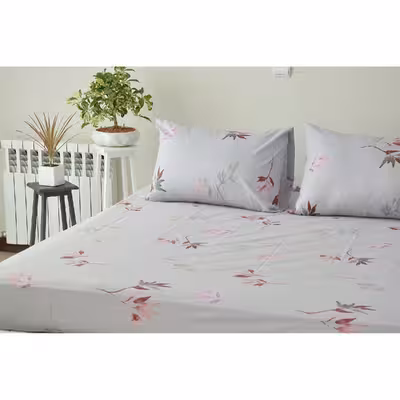 سرویس ملحفه بومرنگ مدل Yaprak-180 دونفره 3 تکه