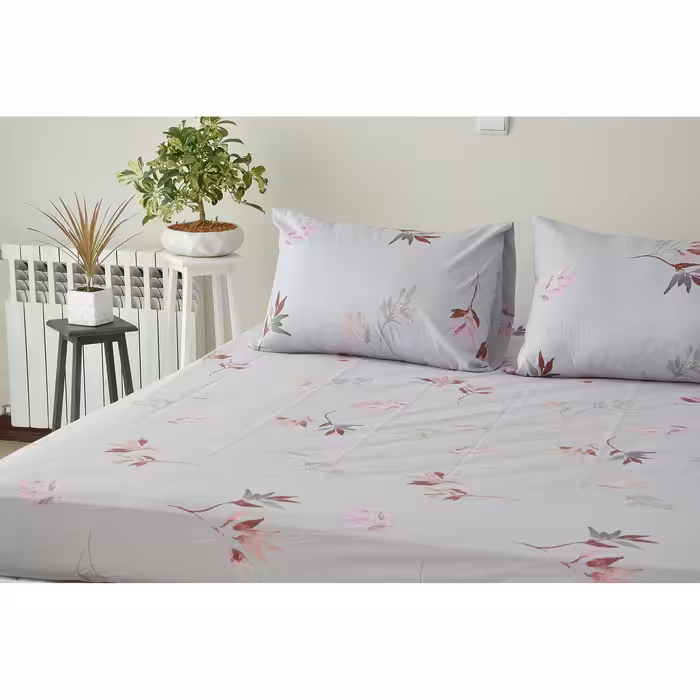 سرویس ملحفه بومرنگ مدل Yaprak-180 دونفره 3 تکه