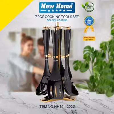 سرویس کفگیر و ملاقه 7 پارچه نیوهوم مدل 1202-GOLD