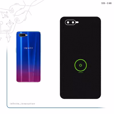 برچسب پوششی ماهوت مدل Minimal Power Button مناسب برای گوشی موبایل اپو K1