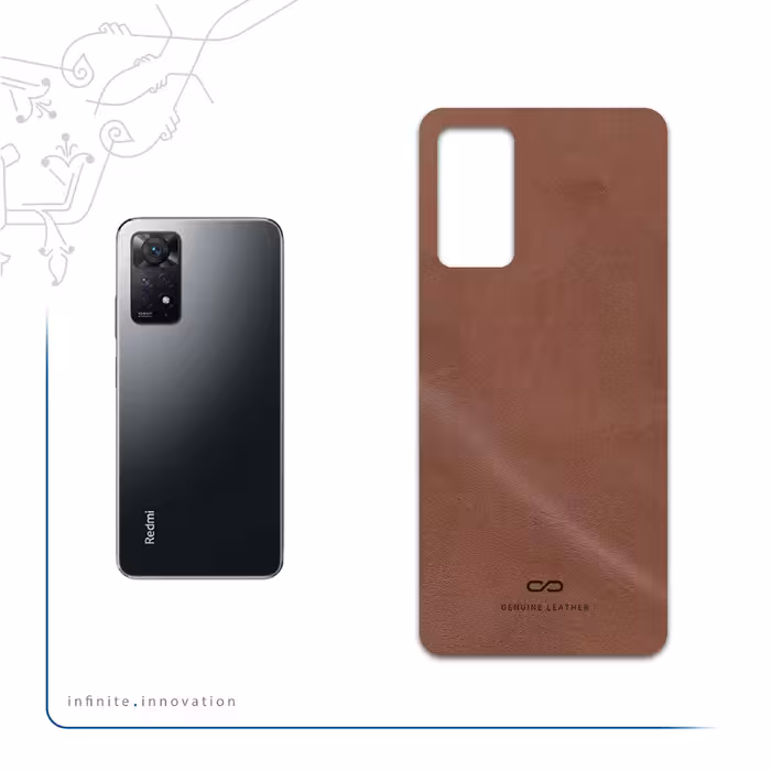 برچسب پوششی ماهوت مدل Matte-Natural-Leather مناسب برای گوشی موبایل شیائومی Redmi Note 11 Pro 5G