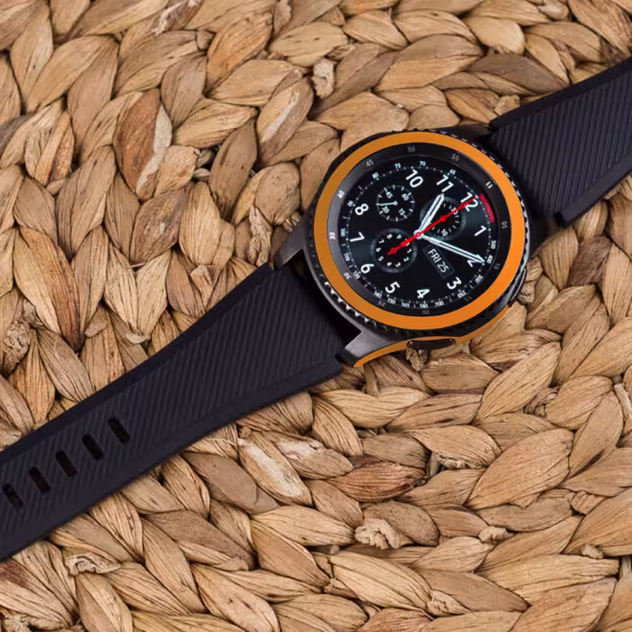 برچسب ماهوت طرح Matte-Orange مناسب برای ساعت هوشمند سامسونگ Galaxy Gear S3 Frontier