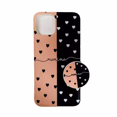 کاور کینگ پاورمدل قلبی مناسب برای گوشی موبایل اپل Iphone 11Pro به همراه پاپ سوکت