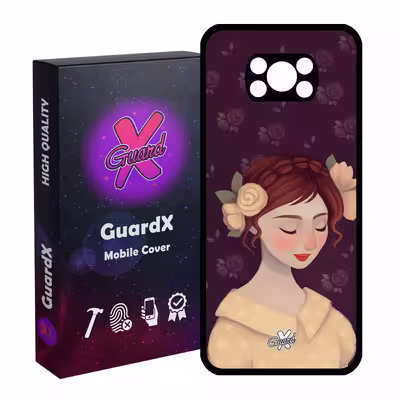 کاور گارد ایکس طرح Girl مدل Glass10325 مناسب برای گوشی موبایل شیائومی Poco X3 Pro