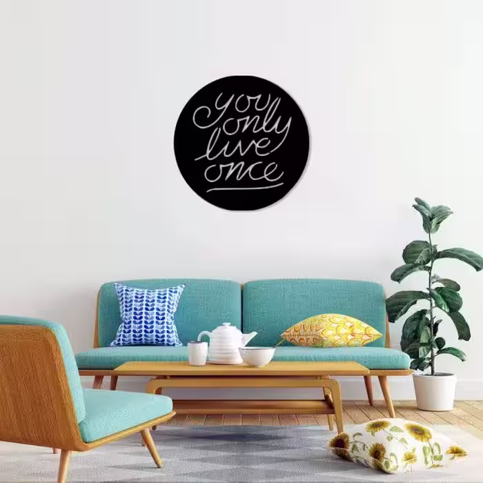 دیوارکوب ماهوت طرح you only live once