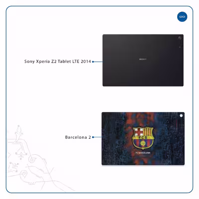 برچسب پوششی ماهوت مدل BARCELONA-2 مناسب برای تبلت سونی Xperia Z2 Tablet LTE 2014
