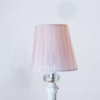 لوستر 6 شعله مدل کریستالی شید دار کد 124