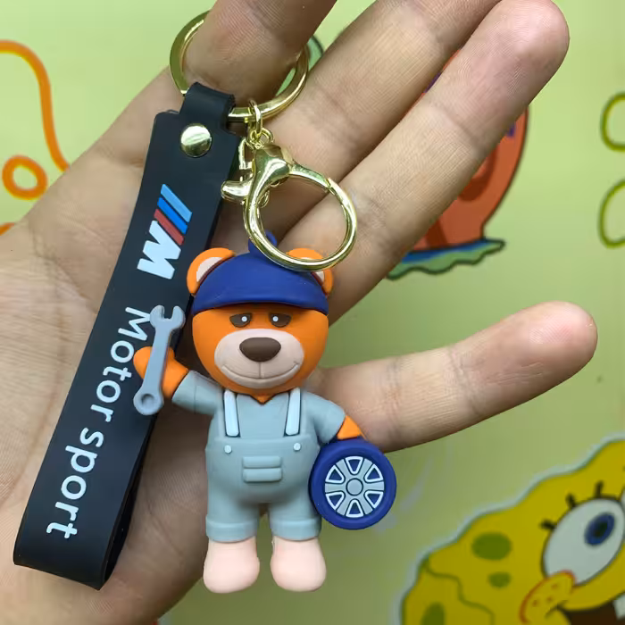 جاکلیدی مدل سیلیکونی طرح خرس مکانیک