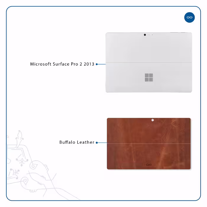 برچسب پوششی ماهوت مدل Buffalo-Leather مناسب برای تبلت مایکروسافت Surface Pro 2 2013