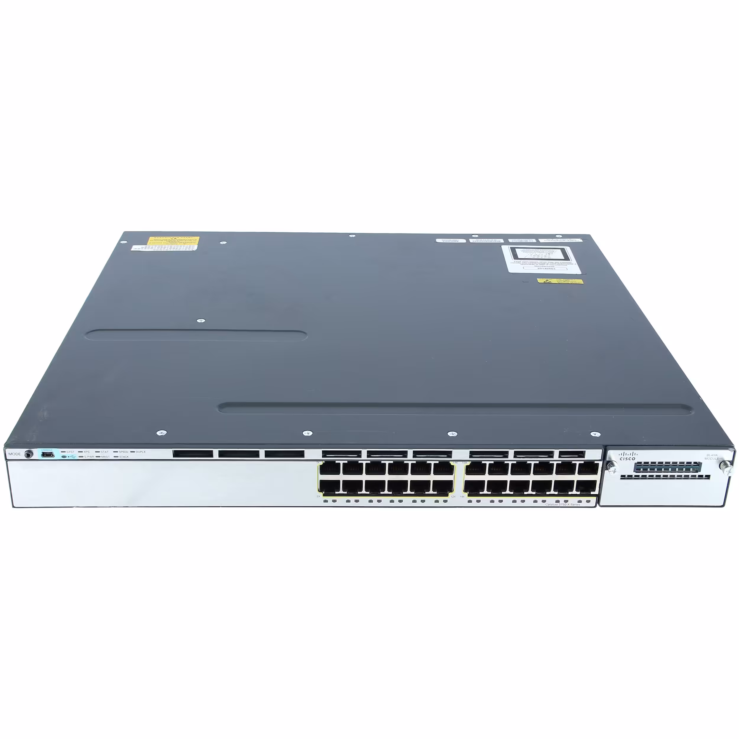 سوئیچ شبکه 24 پورت سیسکو مدل WS-C3750X-24P-L