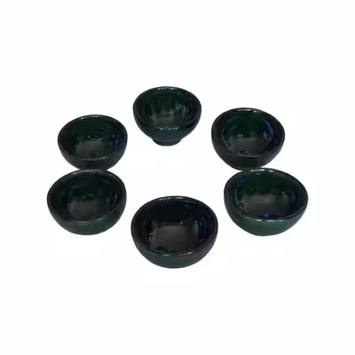 کاسه سفالی مدل ترشی خوری بسته 6 عددی